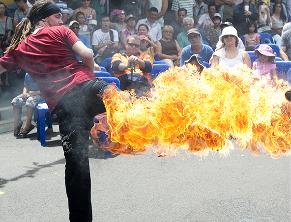 Sydney Fire Performers - Fire Twirlers - Sydney Performers - Roving Entertainment